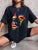 Painted Lady Face Personality Design Print T Shirt Female Street Comfortable T-Shirt Soft Casual Tops Breathable Short Sleeve
