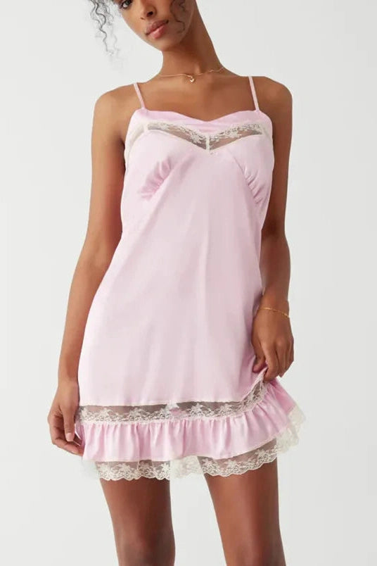 Patchwork Sleeveless Backless Mini Dress