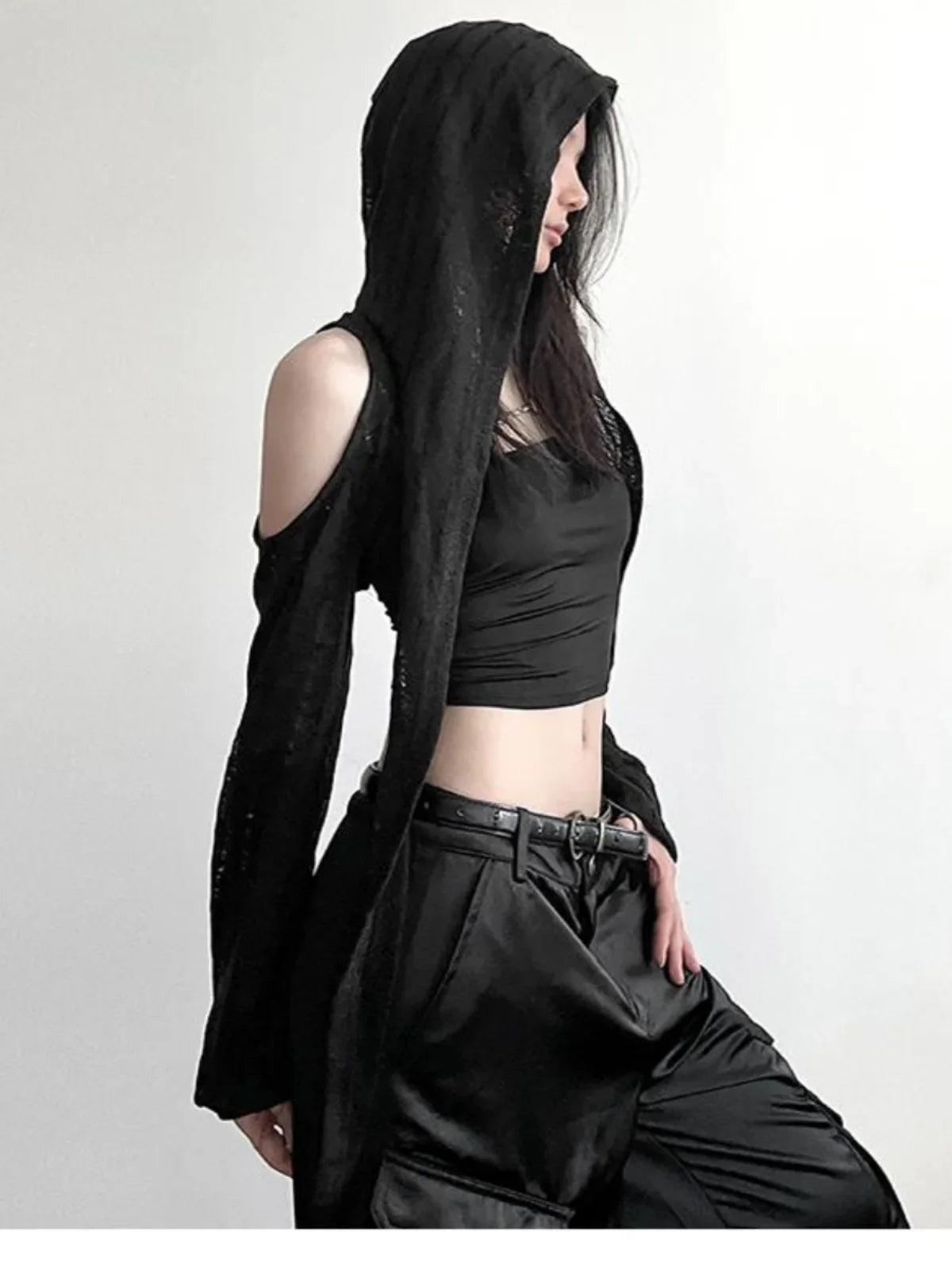 Chic Sheer Knit Mesh Top
