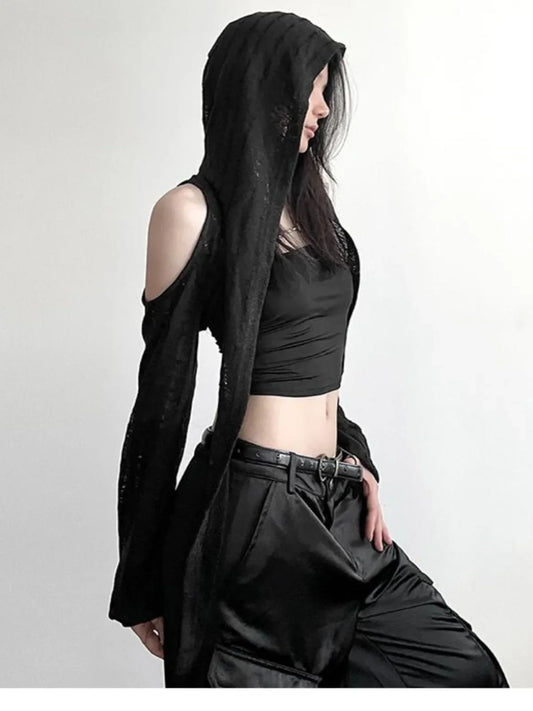 Chic Sheer Knit Mesh Top