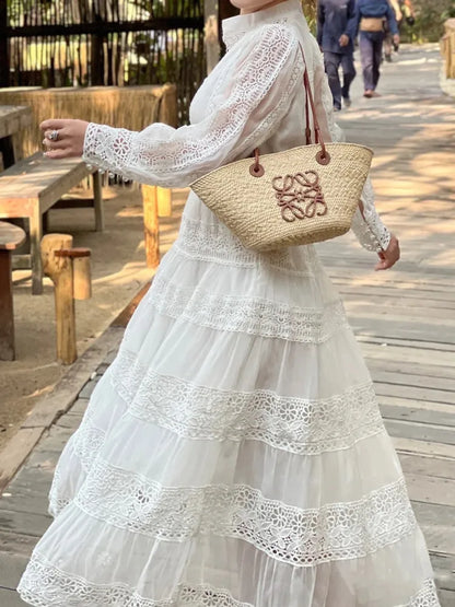 Elegant long dress european style