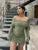 Off The Shoulder Solid Slim Ruched Mini Women’S Dresses Elegant Evening Party Y2K Streetwear Casual Korean Clothes