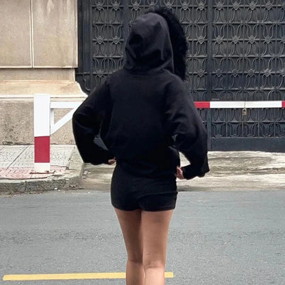 Faux Fur Collar Hooded Jacket