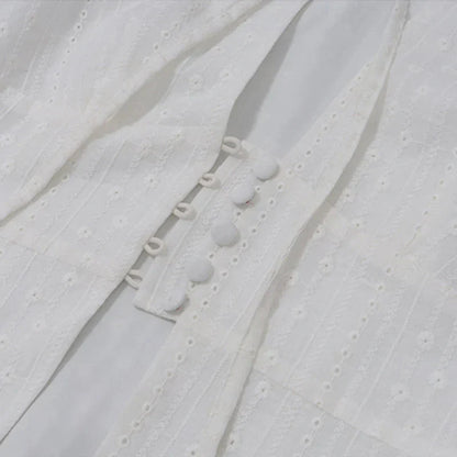 y2k Tank Top Clothes White Flower Embroidery Mock Neck Front Cutout Sleeveless T Shirt Vest Streetwear