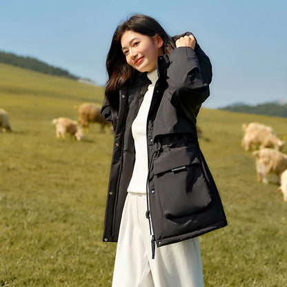 Down Jacket Women China Series Mid-Length Down Jacket  New Winter Goose Down Winter Clothing
