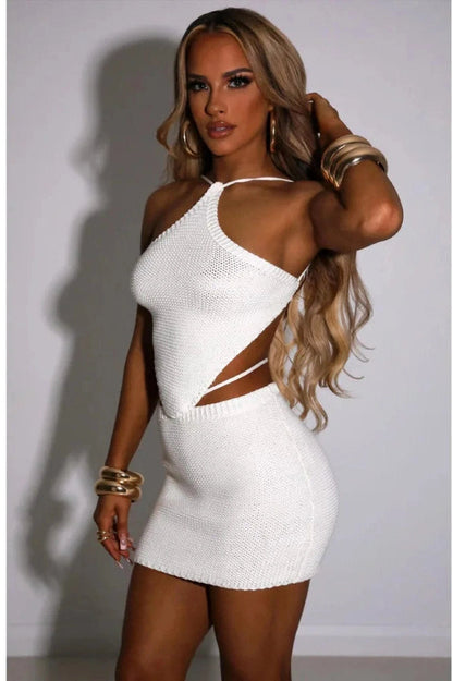 Backless Slim Fit Mini Dress