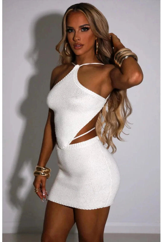 Backless Slim Fit Mini Dress