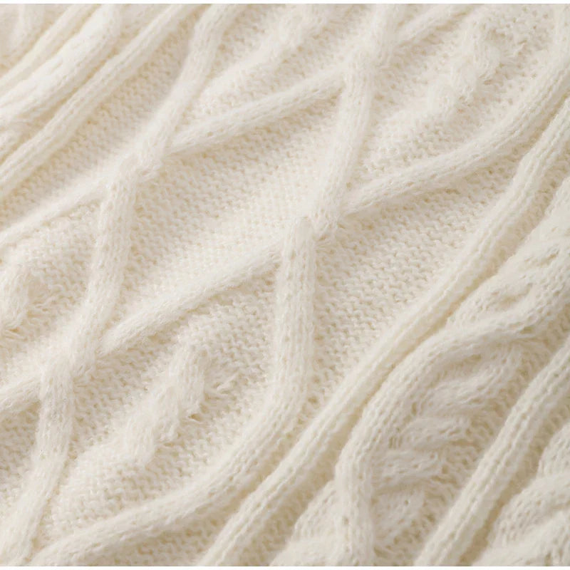 Thick Twisted Sweater Women Autumn Long Sleeve O-neck Female Knitted Pullover Solid Casual Loose Lady Kintwear Tops