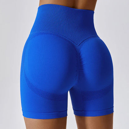 Waist Cycling Shorts Gym Women Workout Scrunch Push Up Legging Yoga Sports Short