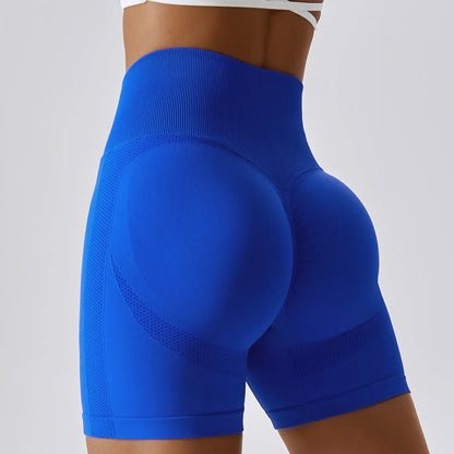 Waist Cycling Shorts Gym Women Workout Scrunch Push Up Legging Yoga Sports Short