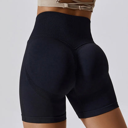 Waist Cycling Shorts Gym Women Workout Scrunch Push Up Legging Yoga Sports Short