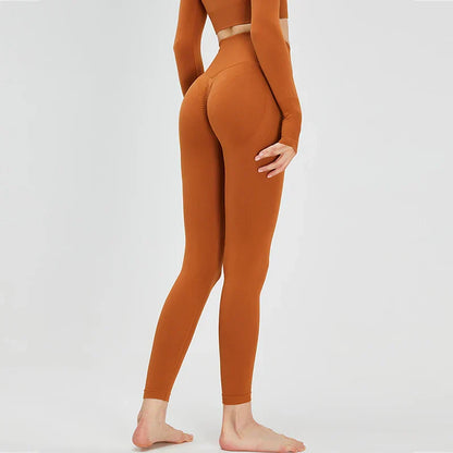 Seamless Elastic Fitness Scrunch Women's Gym Workouts Yoga Sessions Sports Leggings