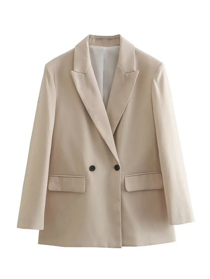 Women's Loose Buttoned Blazer with Collar | Great for Everyday Wear