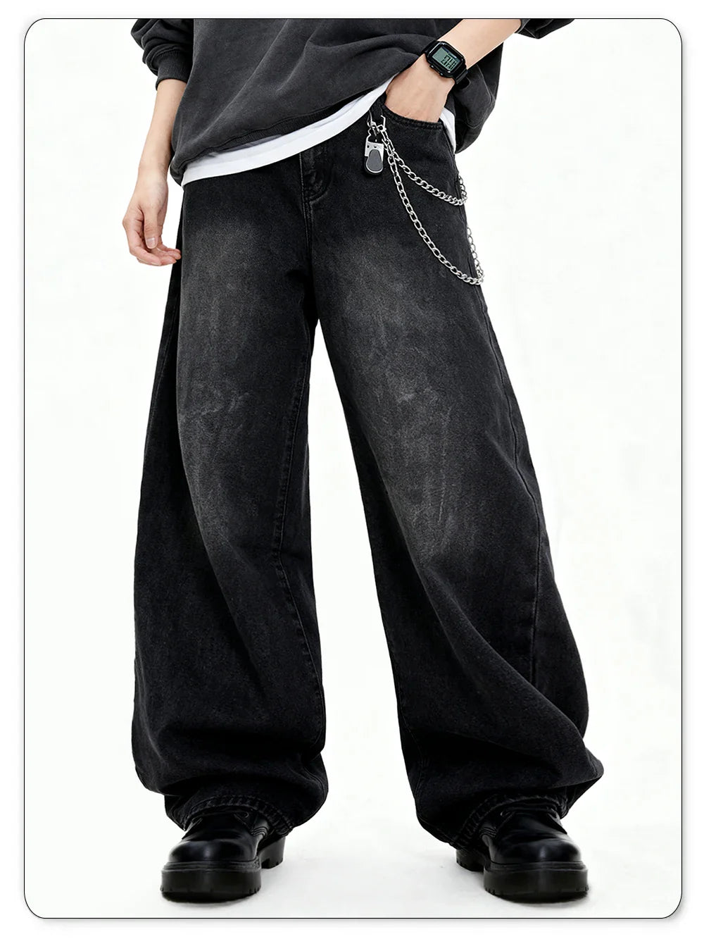 Straight Leg Skull Pants