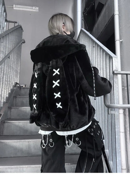 Kawaii Style Fluffy Coat