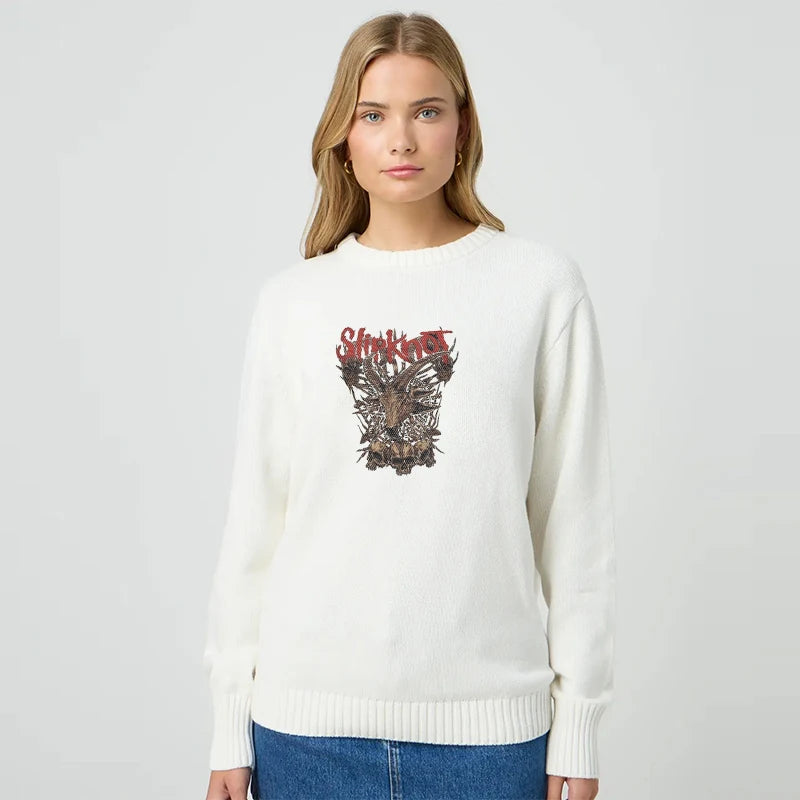 New printed men’s and women’s casual sweater Europe and the United States fashion street knitting sweater