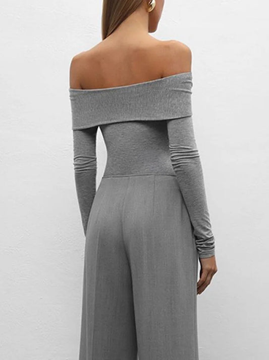 Summer Off-Shoulder Sexy T-shirt Top Women’s Pleated Long Sleeve Inner V-Neck White Slim Twist Cropped Pullover Female Tee