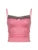 Sweetown Pink Sweet Cute Camisole Leopard Contrast Patchwork Y2K Crop Top For Women Sleeveless Slim Kawaii 2000s Tank Vest