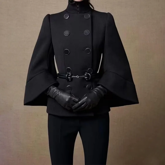 Flared Sleeve Double Breasted Jacket