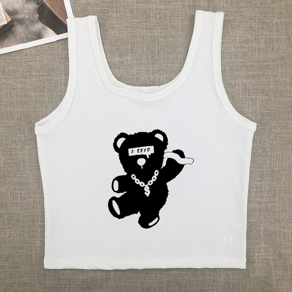 Short-sleeved T-shirt pure cotton women  summer new spice girls high waist slim short crop clothing tide sweet and spicy