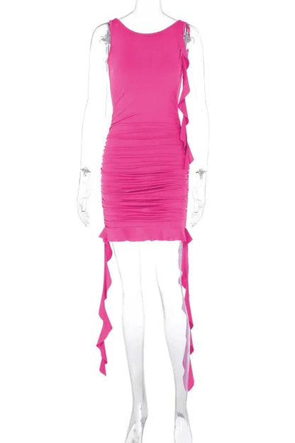 Elegant Backless Bodycon Mini Dress