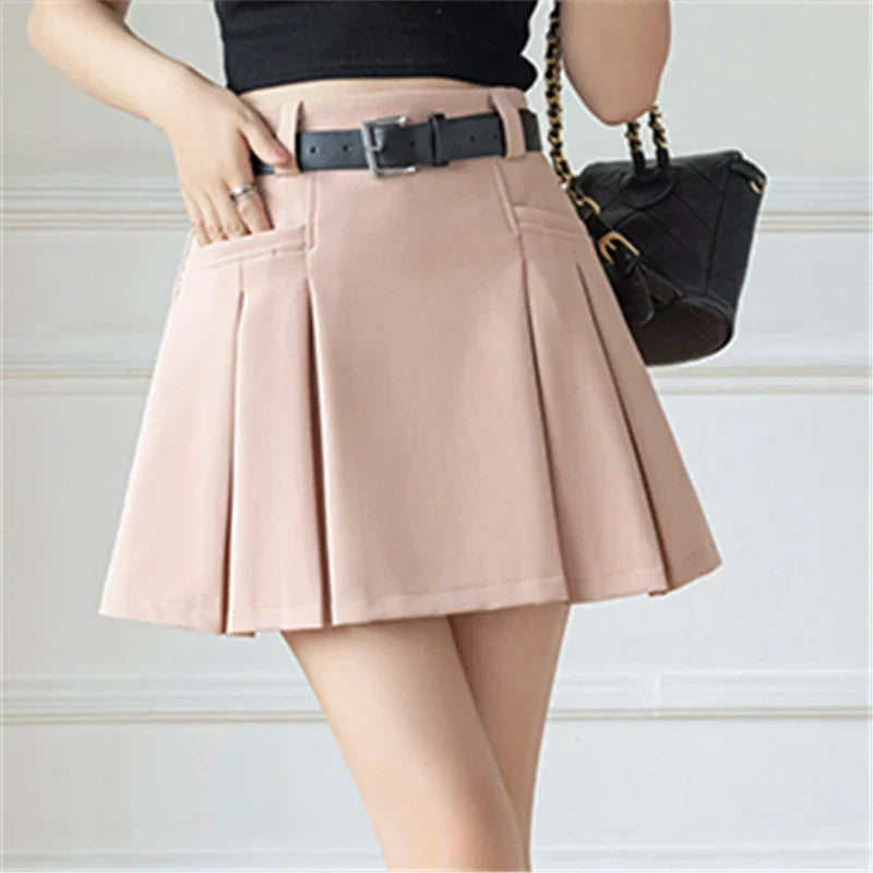 2025 New Summer High Waist Solid Above Knee Length Casual Mini Suit Shorts