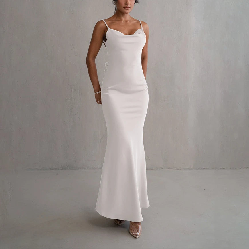 Sexy Backless 3dRose Tassel Maxi Long Dresses for Women Elegant Sleeveless Fashion High Waist Bodycon Dress Lady Chic Party Robe