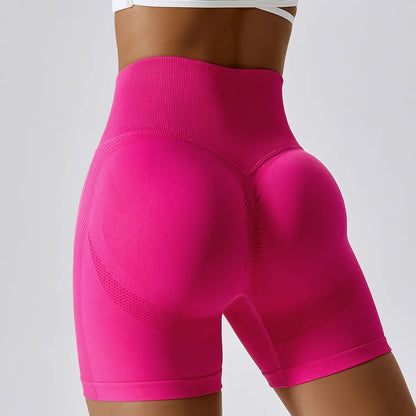 Peach High Waist Comfort Support Yoga Sexy Sports Short