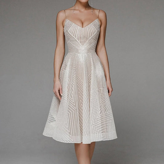 DressBetty - 2024 Luxurious Long Formal Party Elegant Evening Midi Dress