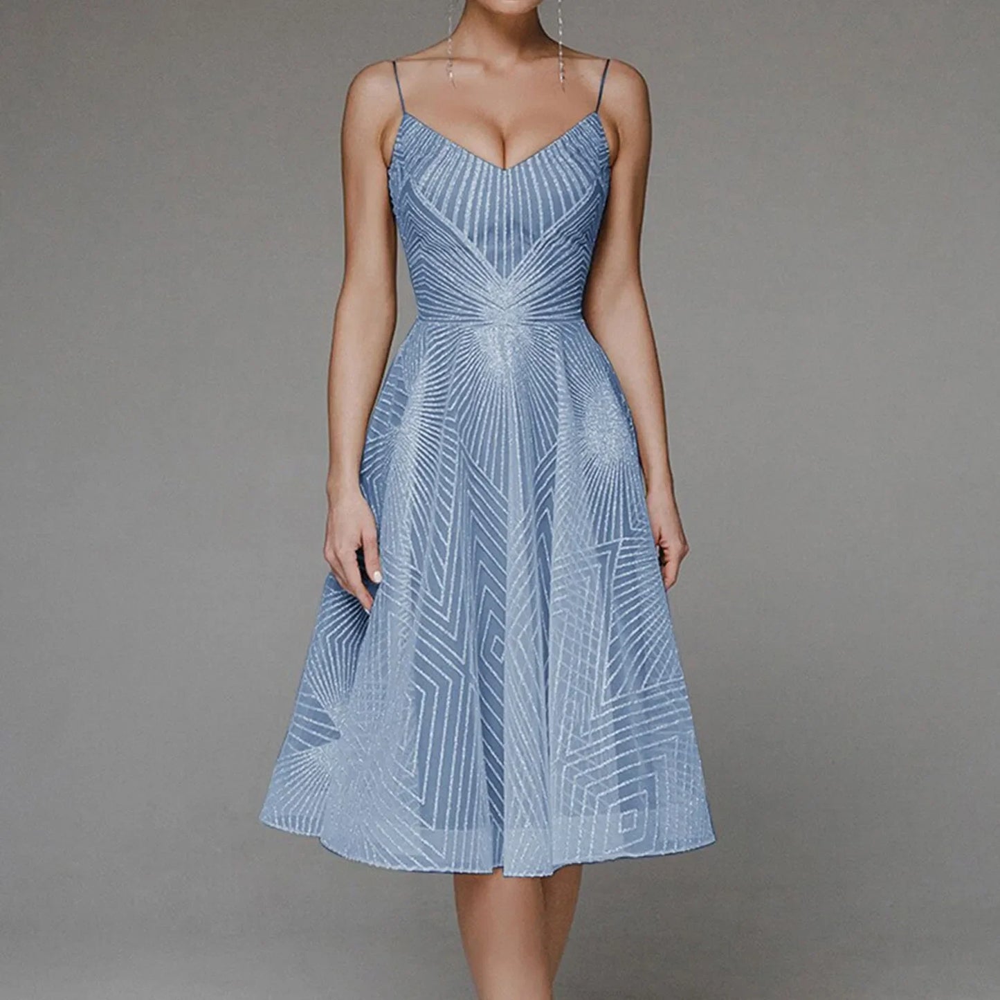 DressBetty - 2024 Luxurious Long Formal Party Elegant Evening Midi Dress