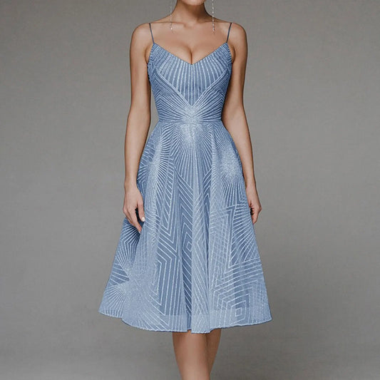 DressBetty - 2024 Luxurious Long Formal Party Elegant Evening Midi Dress