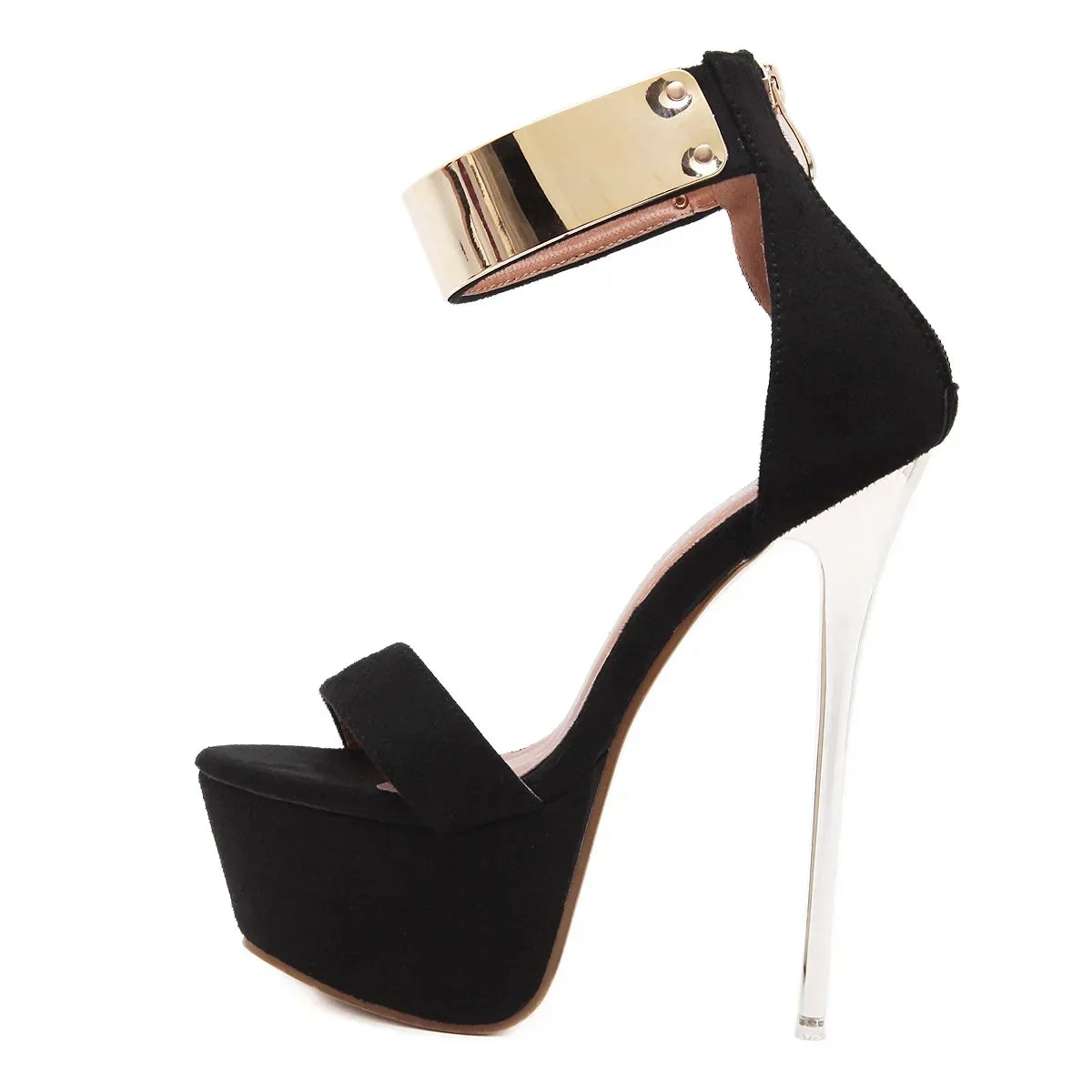 Glamorous Sexy Women__ 16CM High Heel Summer High Platform Open Toe High Heel