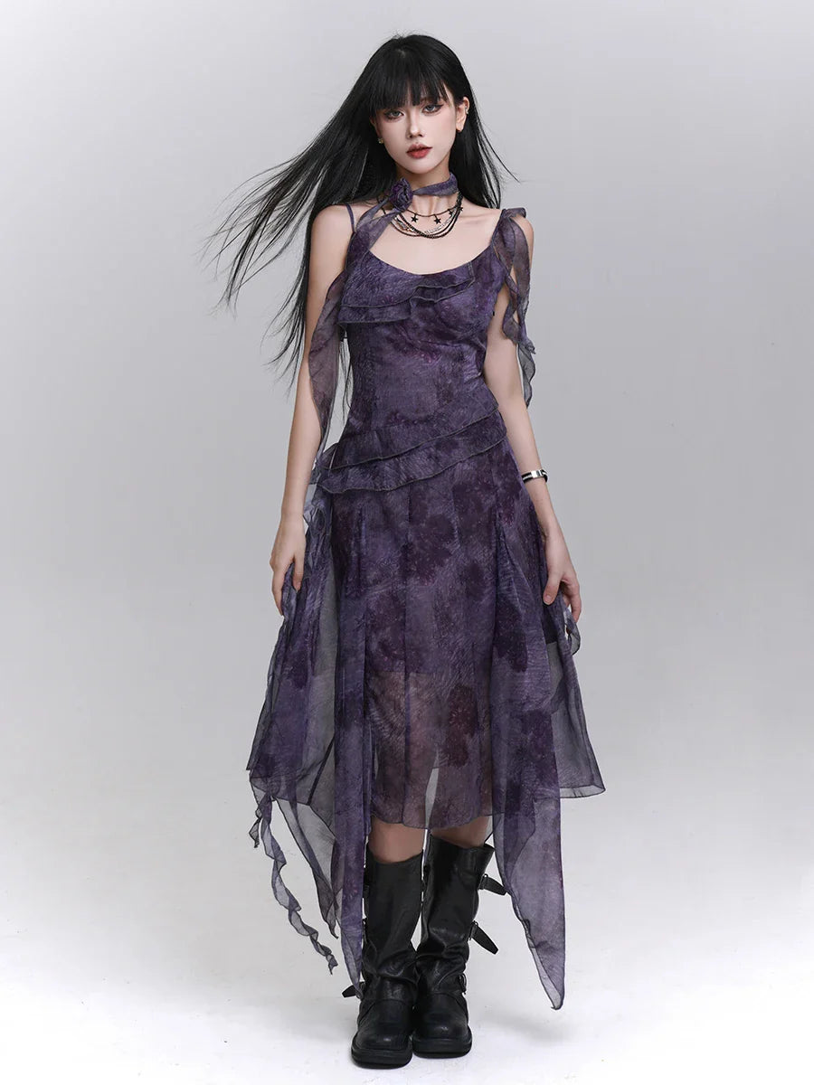 Slimming Soft Strap Midi Dress