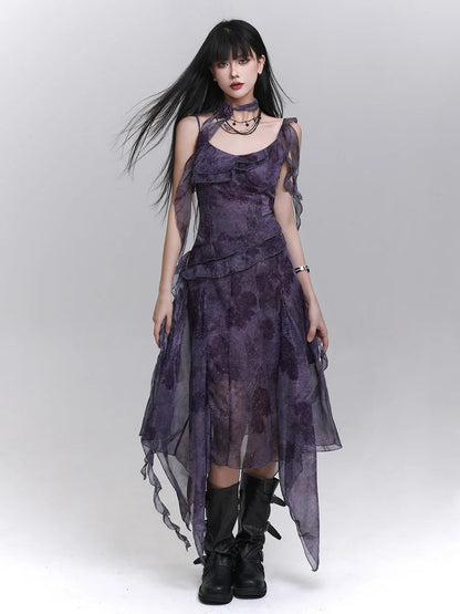 Slimming Soft Strap Midi Dress