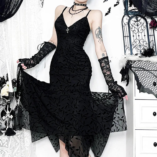 Vintage Bodycon Straps Midi Dress