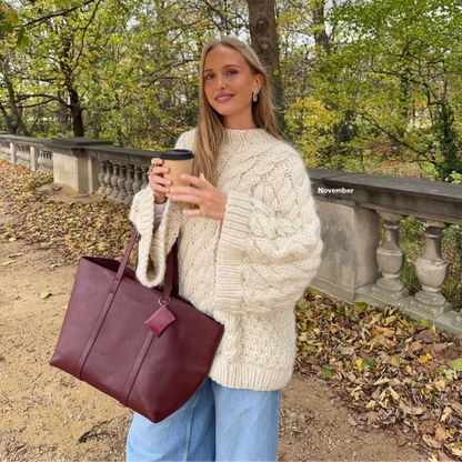Loose Twist Knitted Sweater Pullover Women Oversize O-neck Long Batwing Sleeve Female Pullovers 2025 Autumn Winter Lady Sweaters