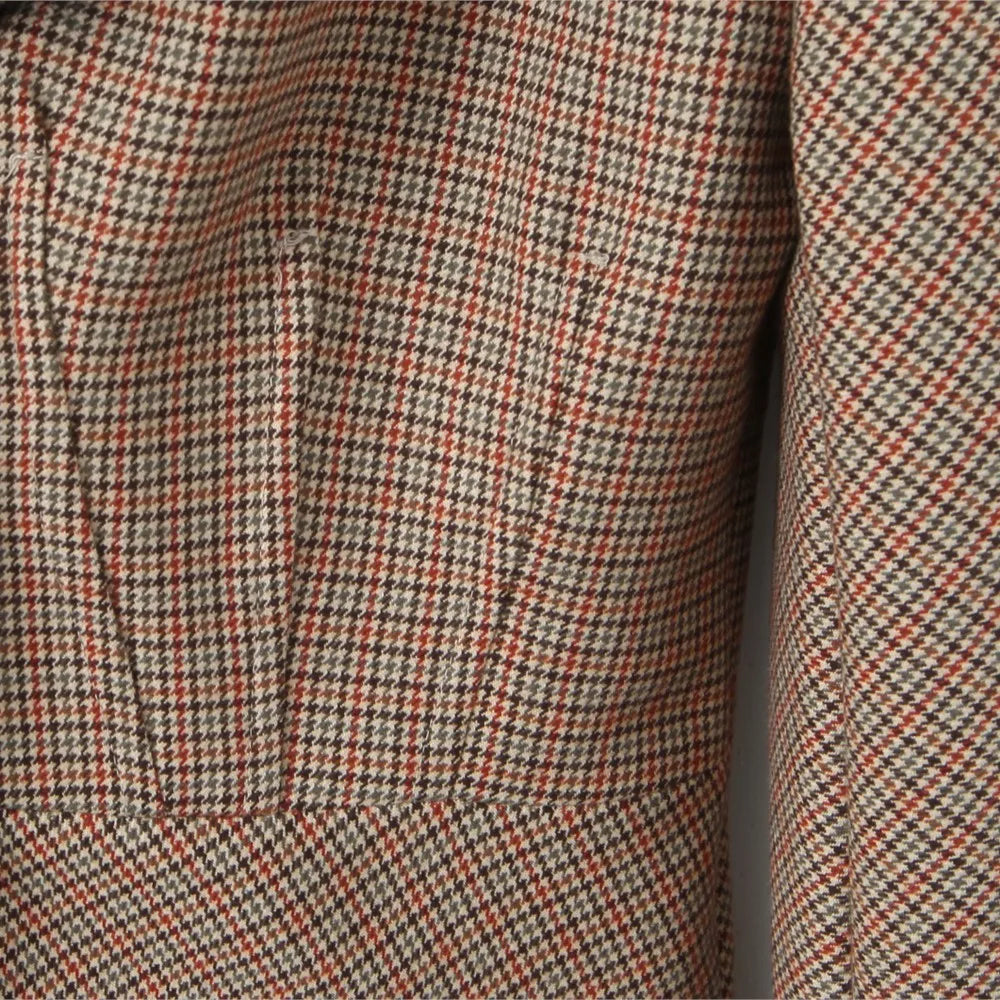 2 pieces 1 set Women Slim Boning Waist Removable Faux Fur Collar Houndstooth Plaid Blazer + High Waist A line Mini Skirt Suits