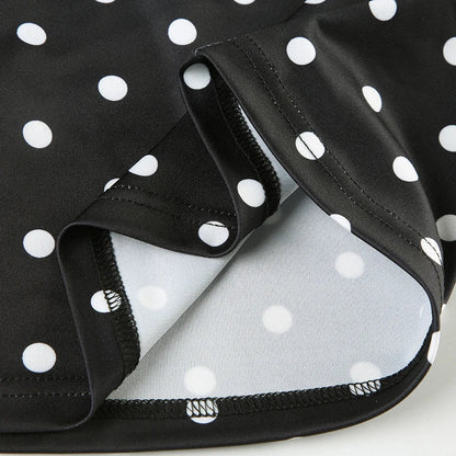 Asymmetrical Polka Dot Tank Top with Scarf Chic Sleeveless Skinny Black Cropped Tops Casual Streetwear Tee y2k Vest