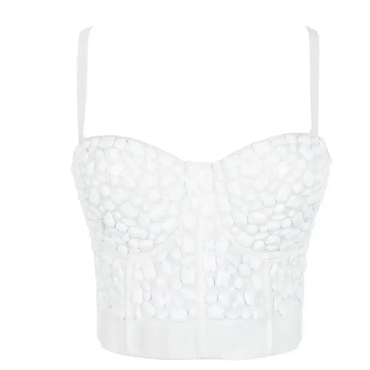 Clothes Tank Sling Stage Dance Wear Casual Clothing Y2k Tops Corset Streetwear Club Party Elegant