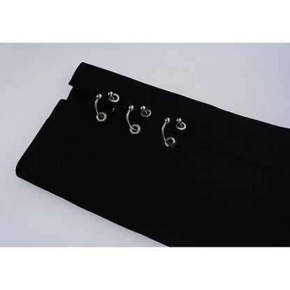 Metal Chain Detail Cropped Jacket