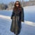 Fashion Lamb Wool PU Leather Long Jacket Women With Belt Patchwork Lapel Pocket Oversize Overcoat  Winter Warm Thick Outwear