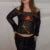 Flower Long Sleeve Knitted Crop Tops Aesthetic See Through Sweater Tees 90s Vintage Y2k Gyaru Crop Tops Jumpers Cottage Clothes