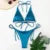 Bikini Satin Silk Swimsuit Women Swimwear Push Up Set Brazilian Bathing Suit Summer Two Pieces Self-tie Beach Wear Swimsuit
