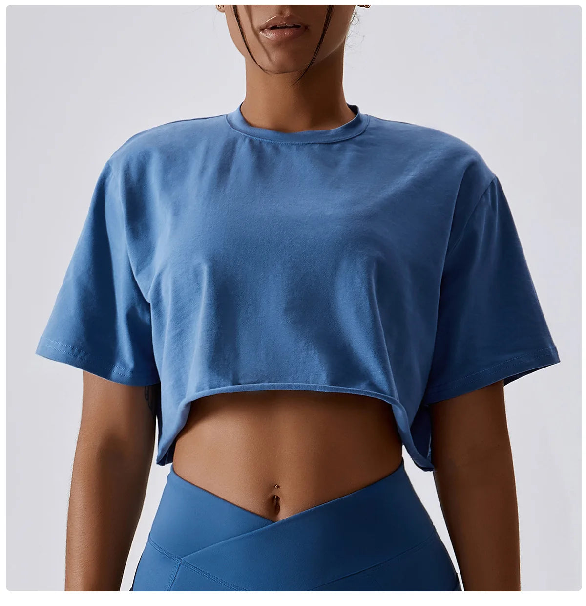 Y2K Outdoor Dance Sports Short sleeved Yoga Dress Women’s Leisure Versatile Fitness Top Loose Sports T-shirt