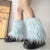 Luxury Shag Furry Faux Fur Leg Warmers Women Colorful Solid Gogo Fluffies Y2k Girls Fashion Cyber Hip Hop Legwarmers Bootcovers