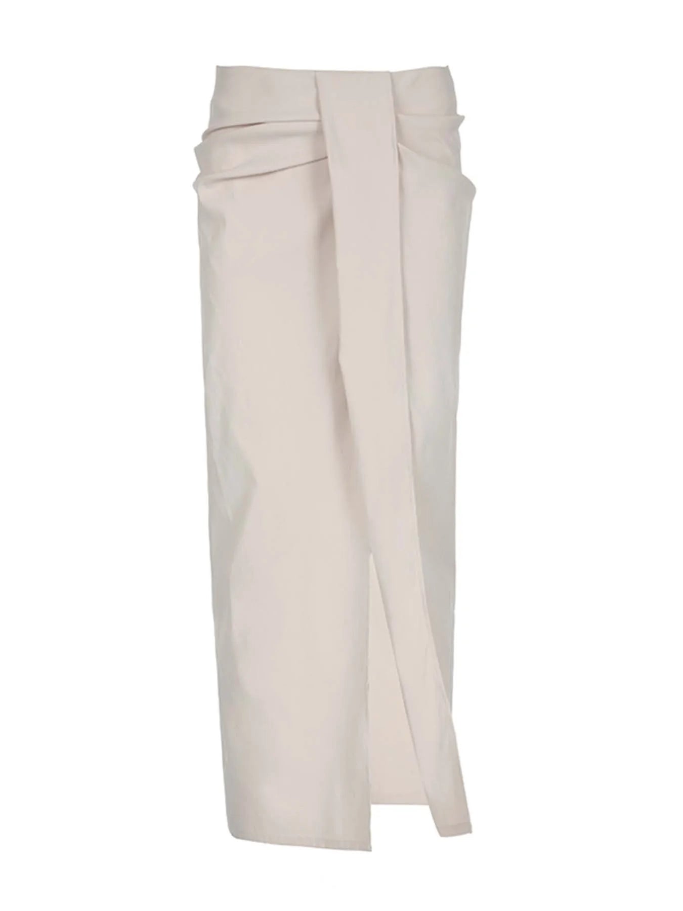 Solid High Split Ribbon Elegant Sexy Boho Skirts Women Summer Vacation Outfits