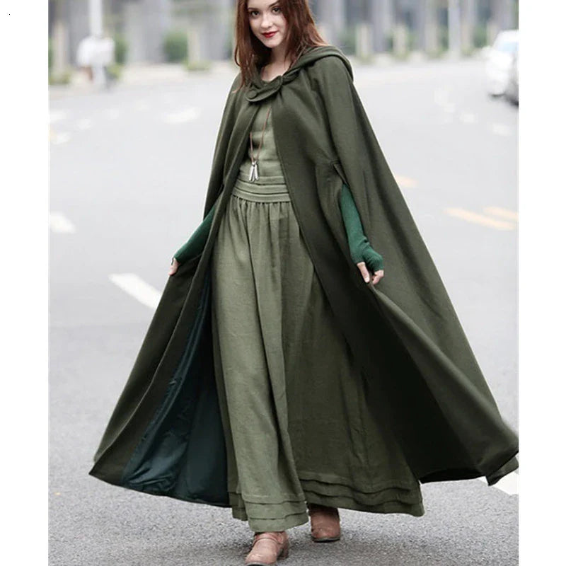 Medieval Gothic Hooded Cloak