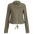 Women Patchwork Stand Collar Military Jacket Vintage Y2K Autumn Pockets Zipper Coat Grunge Style Streetwear Outfits