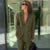 Elegant Coat Pant Sets Woman Fashion Lapel Long Sleeve Single Breasted Blazer Wide Leg Pants 2 Piece Set For Women Loose Outfits