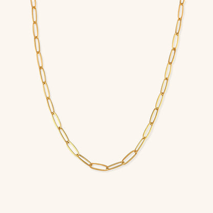 Siena Paperclip Gold Necklace
